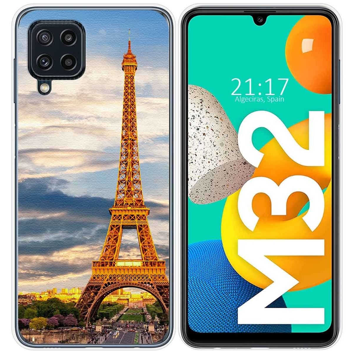 Funda Silicona para Samsung Galaxy M32 diseño Paris Dibujos