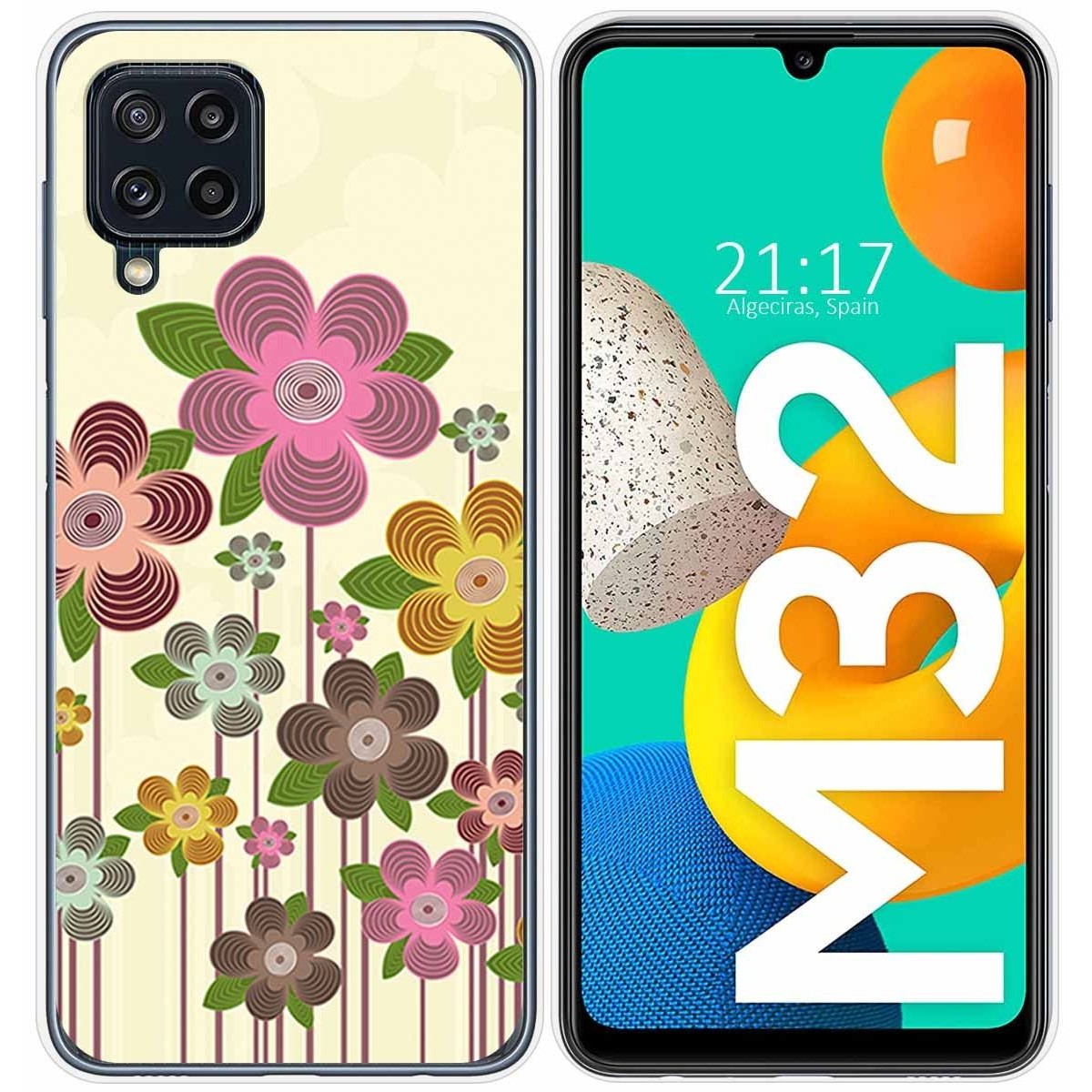 Funda Silicona para Samsung Galaxy M32 diseño Primavera En Flor Dibujos