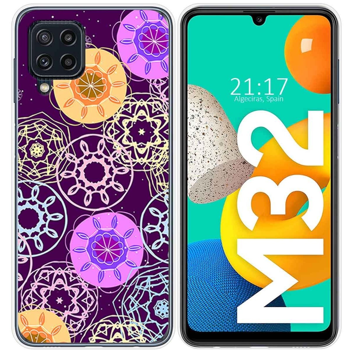 Funda Silicona para Samsung Galaxy M32 diseño Radial Dibujos