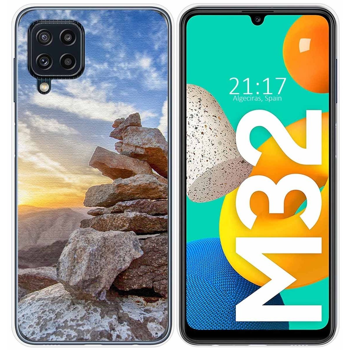 Funda Silicona para Samsung Galaxy M32 diseño Sunset Dibujos