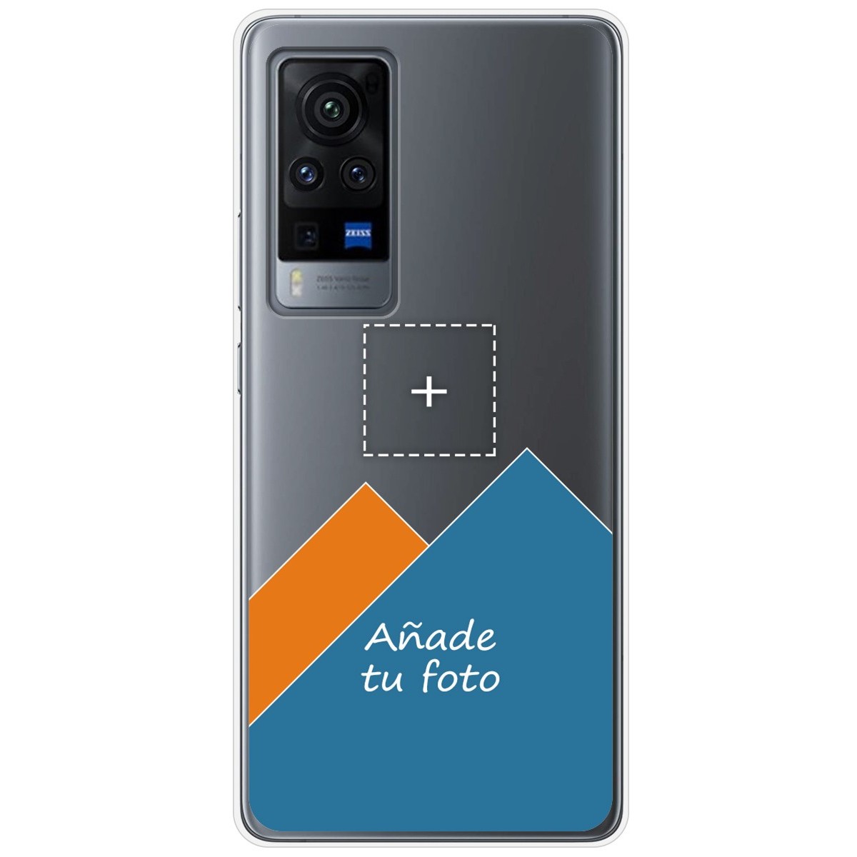 Personaliza tu Funda Silicona Gel Tpu Transparente con tu Fotografia para Vivo X60 Pro 5G Dibujo Personalizada