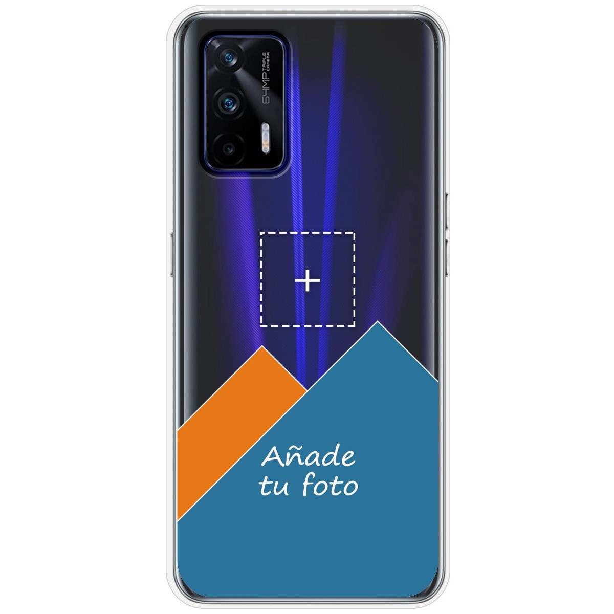 Personaliza tu Funda Silicona Gel Tpu Transparente con tu Fotografia para Realme GT 5G Dibujo Personalizada