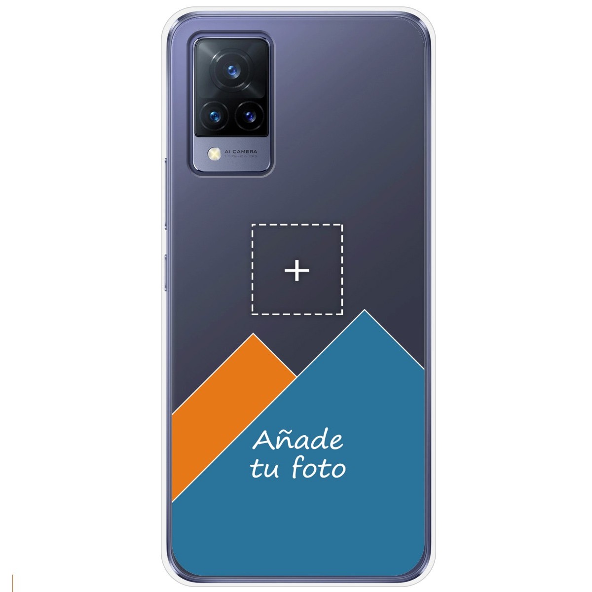 Personaliza tu Funda Silicona Gel Tpu Transparente con tu Fotografia para Vivo V21 5G Dibujo Personalizada