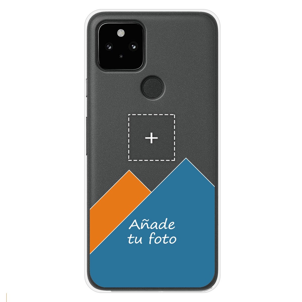 Personaliza tu Funda Silicona Gel Tpu Transparente con tu Fotografia para Google Pixel 5 5G Dibujo Personalizada