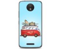Funda Gel Tpu para Motorola Moto C Plus Diseño Furgoneta Dibujos