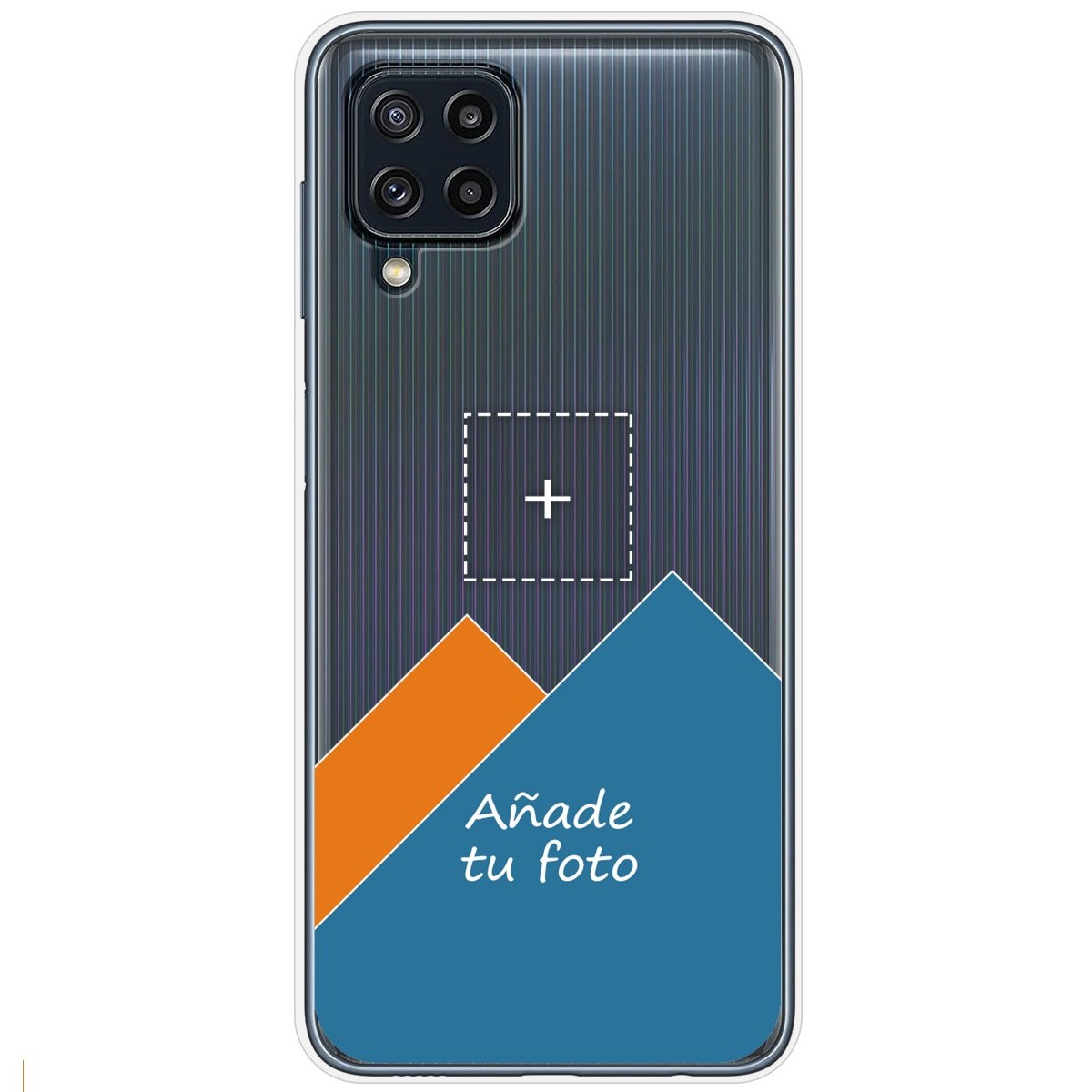 Personaliza tu Funda Silicona Gel Tpu Transparente con tu Fotografia para Samsung Galaxy M32 Dibujo Personalizada