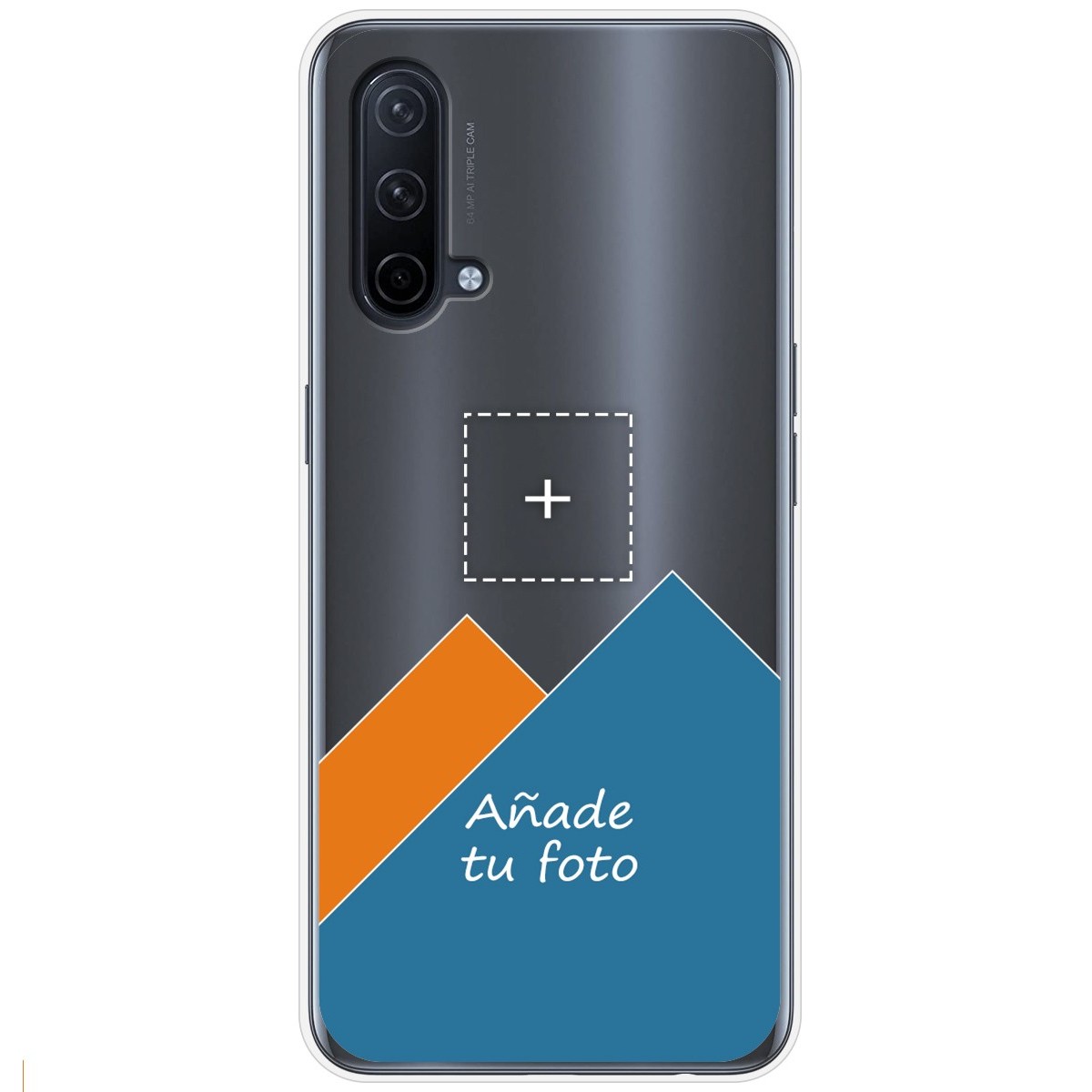 Personaliza tu Funda Silicona Gel Tpu Transparente con tu Fotografia para OnePlus Nord CE 5G Dibujo Personalizada