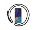 Personaliza tu Funda Colgante Transparente para Realme GT 5G con Cordon Negro Dibujo Personalizada