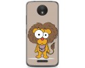 Funda Gel Tpu para Motorola Moto C Plus Diseño Leon Dibujos