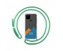 Personaliza tu Funda Colgante Transparente para Google Pixel 5 5G con Cordon Verde Agua Dibujo Personalizada