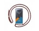 Personaliza tu Funda Colgante Transparente para Xiaomi Black Shark 4 5G con Cordon Rosa / Dorado Dibujo Personalizada