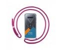 Personaliza tu Funda Colgante Transparente para Xiaomi Black Shark 4 5G con Cordon Rosa Fucsia Dibujo Personalizada