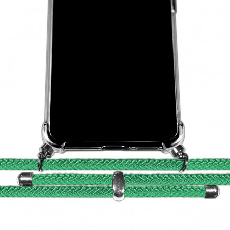 Personaliza tu Funda Colgante Transparente para Google Pixel 5 5G con Cordon Verde Agua Dibujo Personalizada