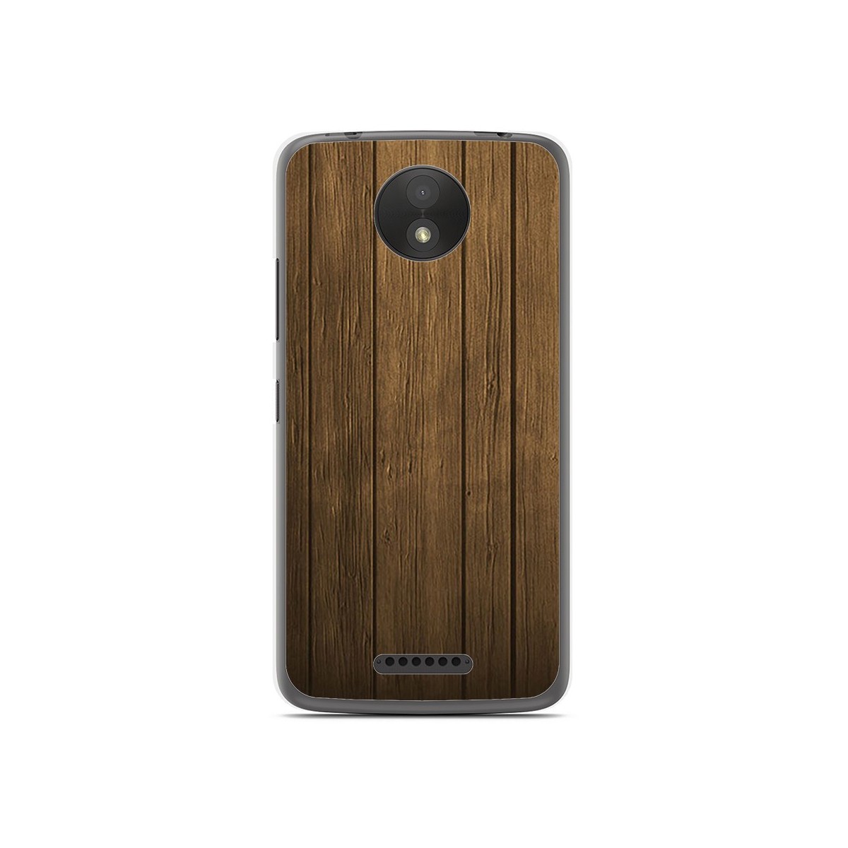 Funda Gel Tpu para Motorola Moto C Plus Diseño Madera Dibujos