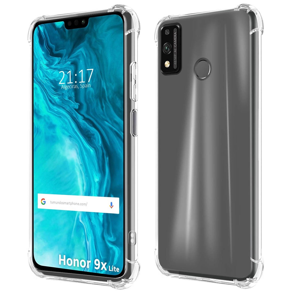 Funda Silicona Antigolpes Transparente para Huawei Honor 9X Lite