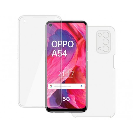 Funda Doble Transparente Pc + Tpu Full Body 360 para Oppo A54 5G / A74 5G