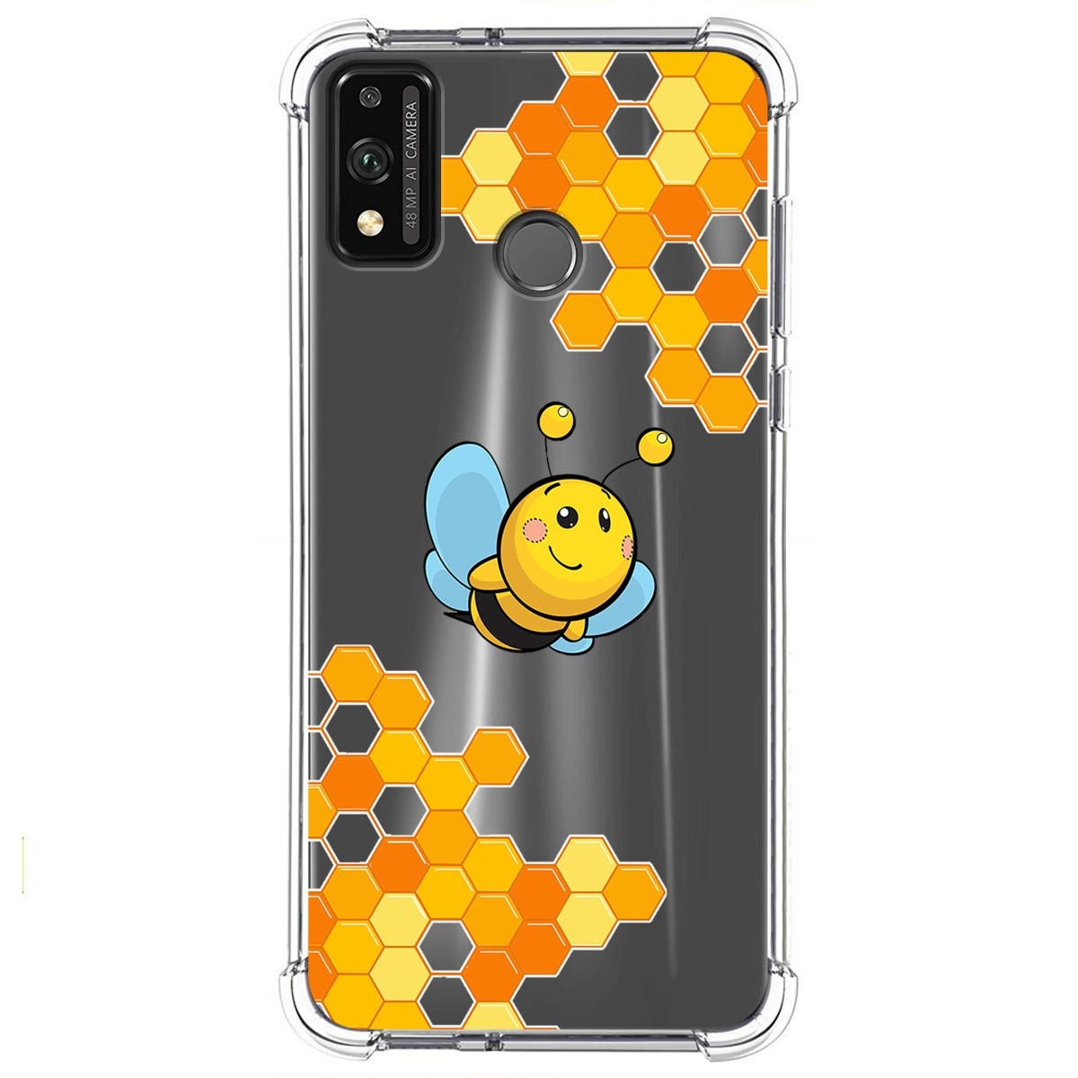 Funda Silicona Antigolpes para Huawei Honor 9X Lite diseño Abeja Dibujos