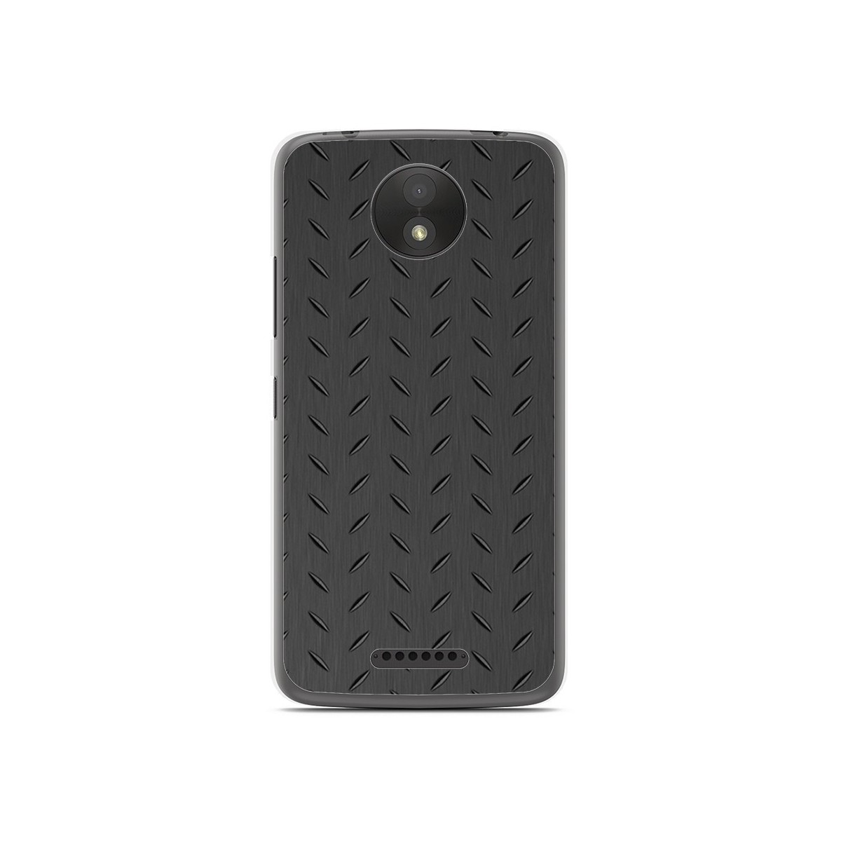 Funda Gel Tpu para Motorola Moto C Plus Diseño Metal Dibujos