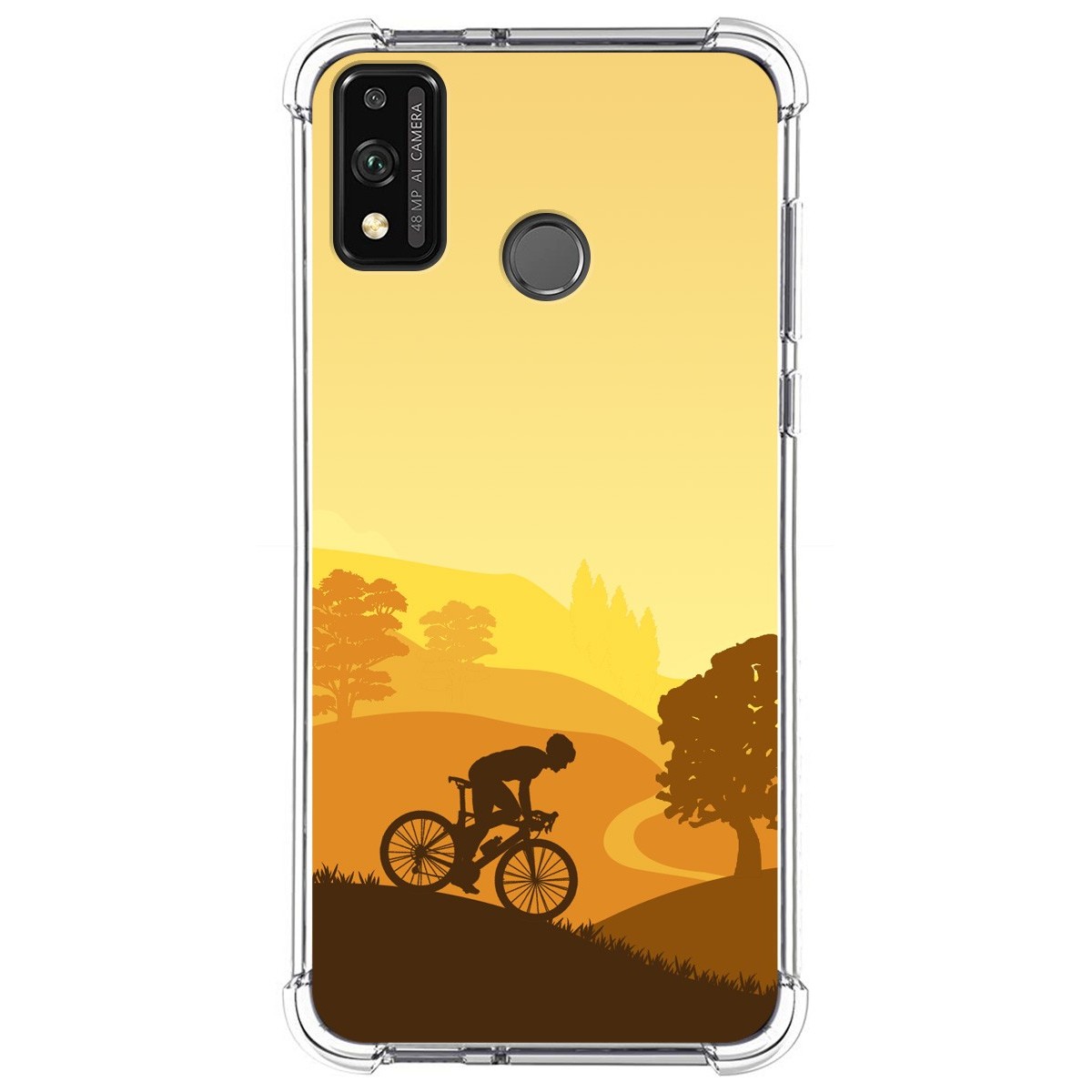 Funda Silicona Antigolpes para Huawei Honor 9X Lite diseño Ciclista Dibujos