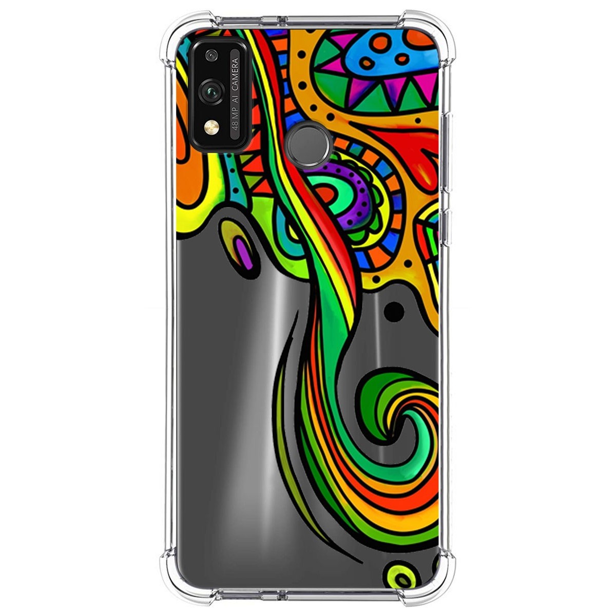 Funda Silicona Antigolpes para Huawei Honor 9X Lite diseño Colores Dibujos