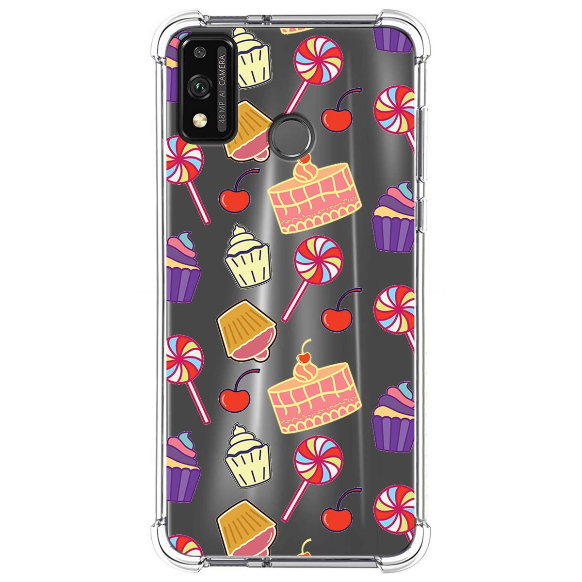 Funda Silicona Antigolpes para Huawei Honor 9X Lite diseño Dulces 01 Dibujos