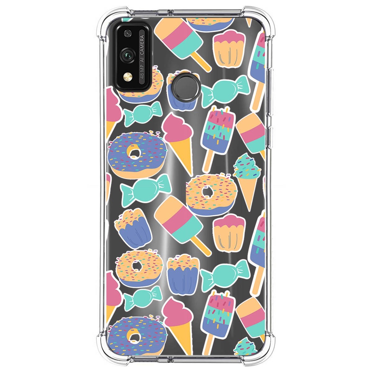Funda Silicona Antigolpes para Huawei Honor 9X Lite diseño Dulces 02 Dibujos