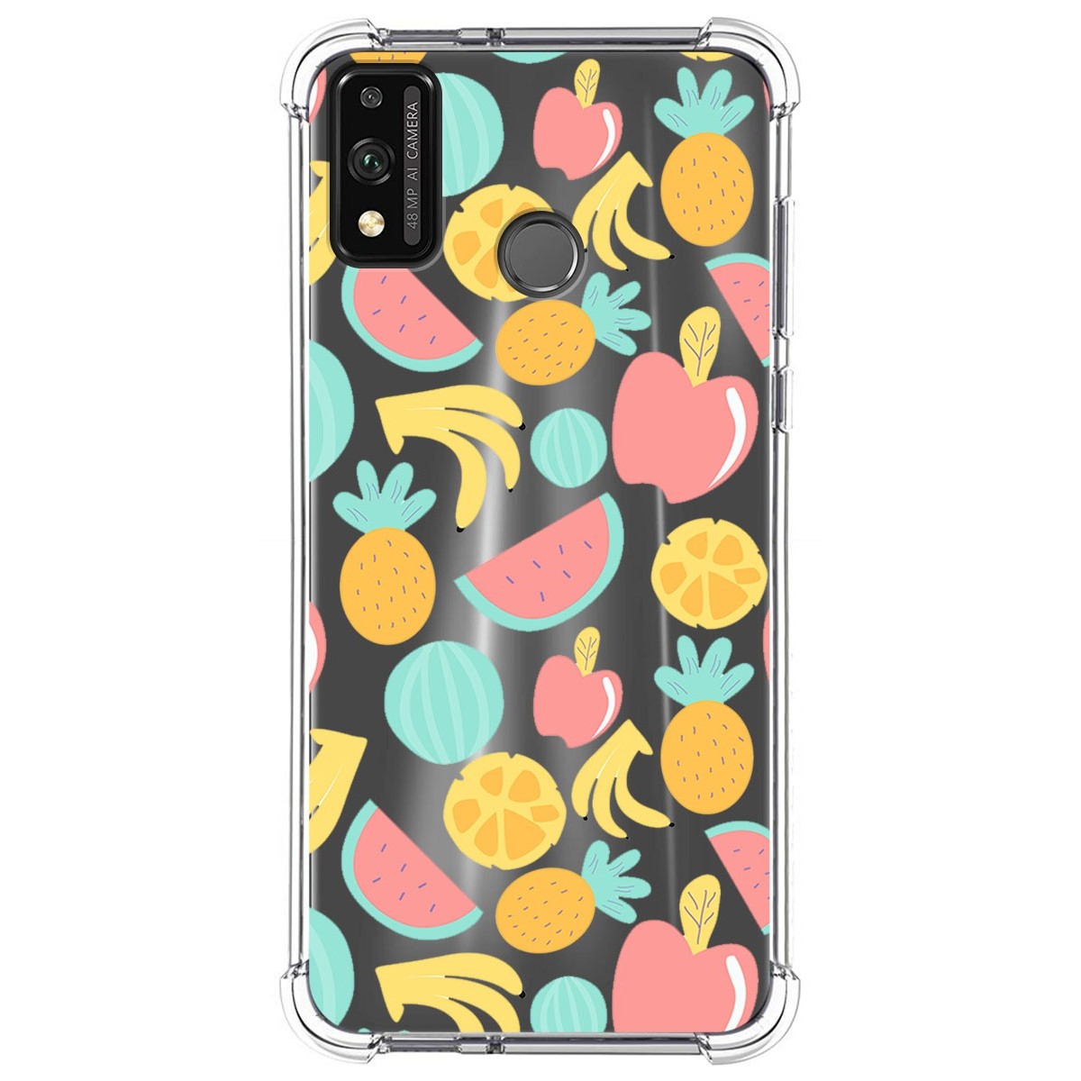 Funda Silicona Antigolpes para Huawei Honor 9X Lite diseño Frutas 02 Dibujos