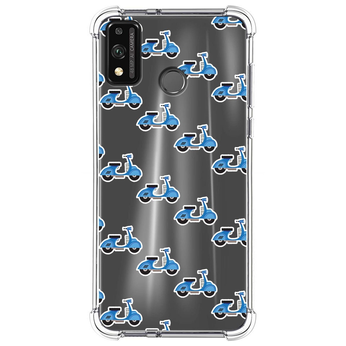 Funda Silicona Antigolpes para Huawei Honor 9X Lite diseño Scooter Dibujos