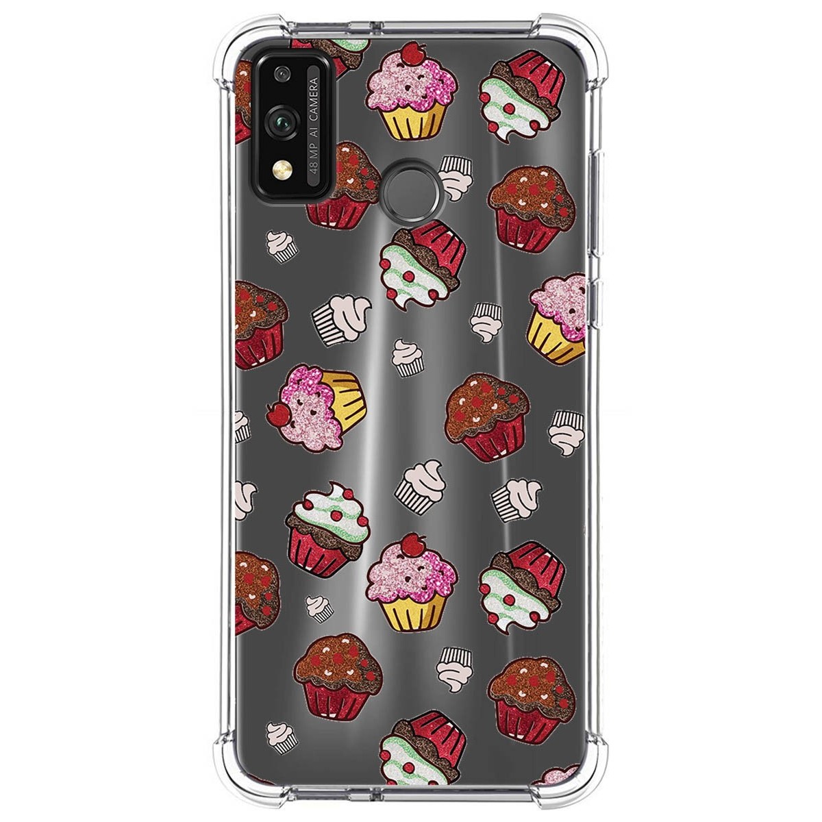 Funda Silicona Antigolpes para Huawei Honor 9X Lite diseño Muffins Dibujos