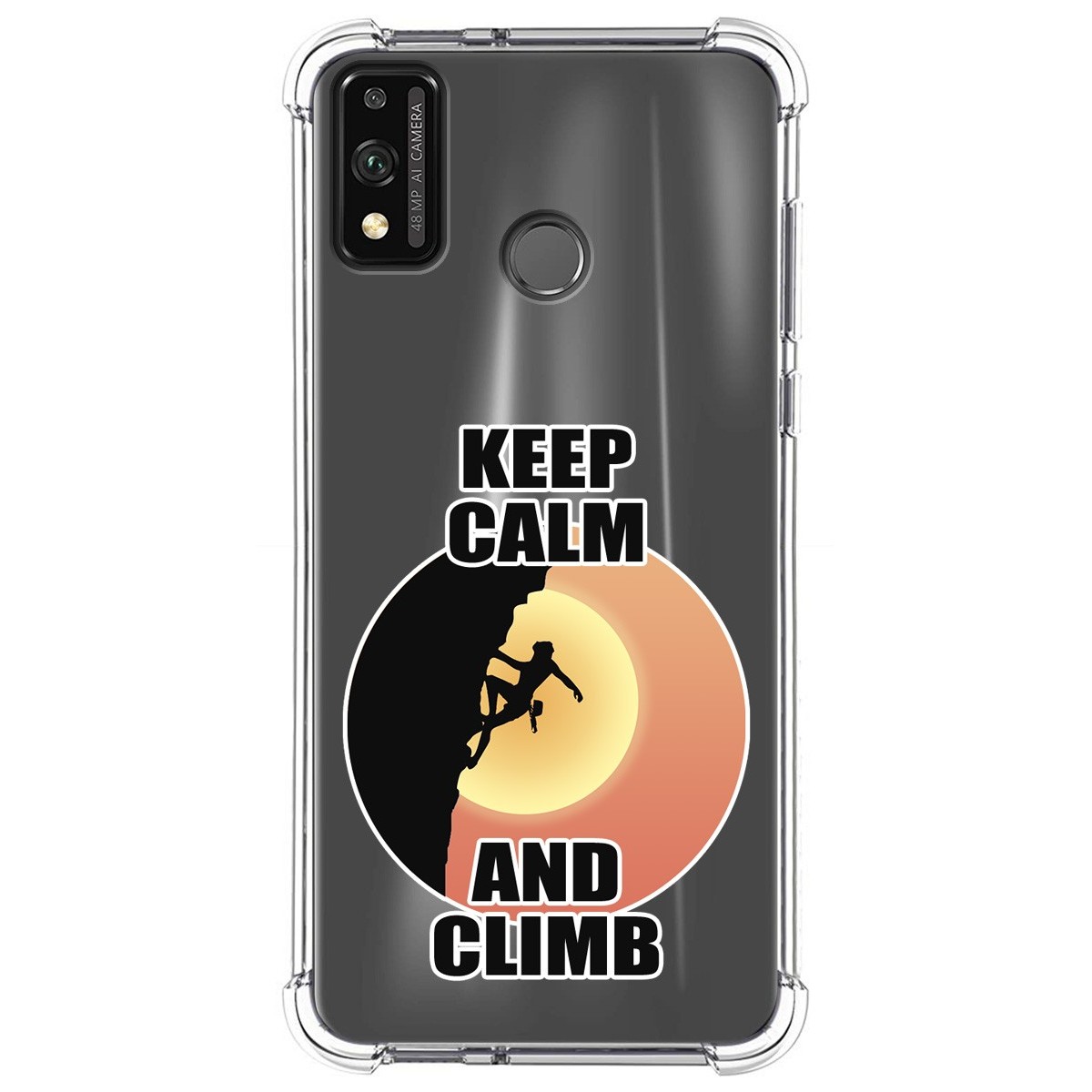 Funda Silicona Antigolpes para Huawei Honor 9X Lite diseño Mujer Escalada Dibujos