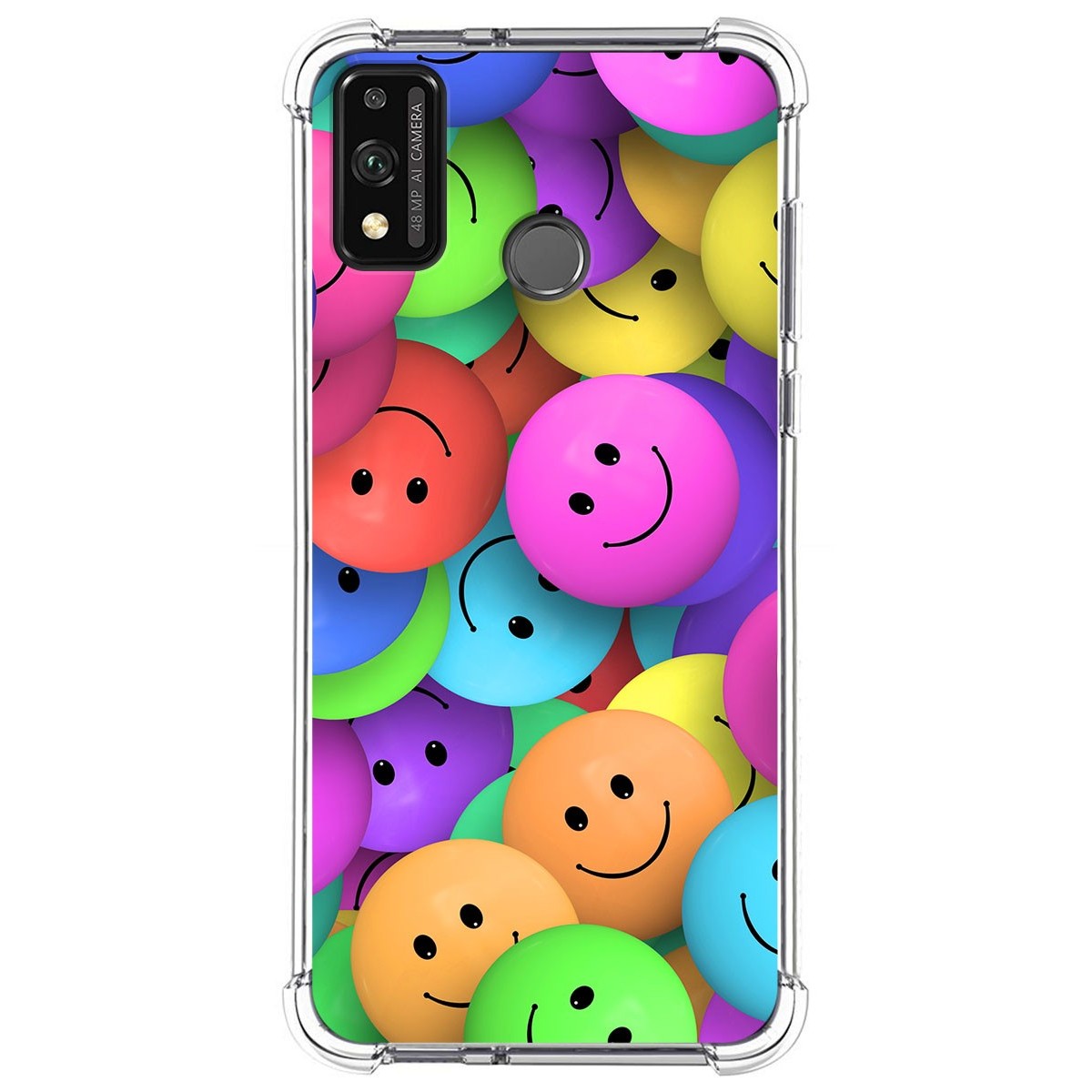 Funda Silicona Antigolpes para Huawei Honor 9X Lite diseño Smile Dibujos
