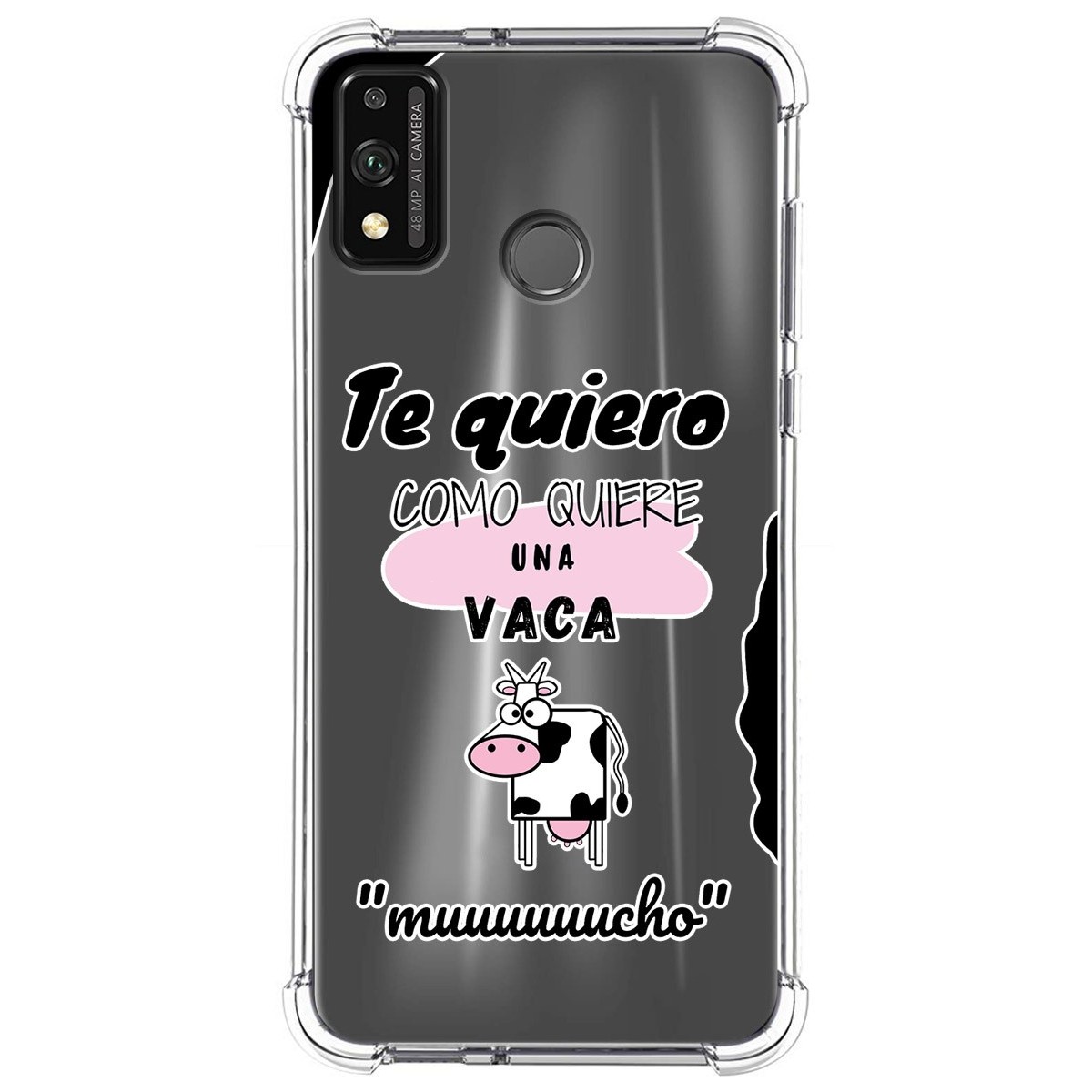 Funda Silicona Antigolpes para Huawei Honor 9X Lite diseño Vaca Dibujos