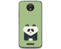 Funda Gel Tpu para Motorola Moto C Plus Diseño Panda Dibujos