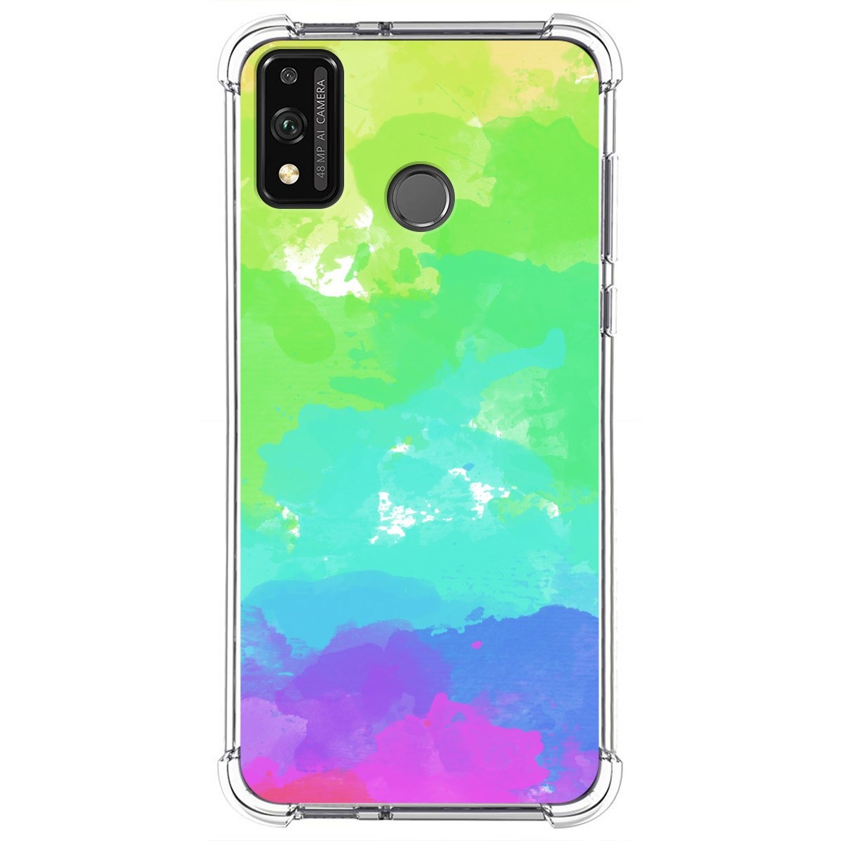 Funda Silicona Antigolpes para Huawei Honor 9X Lite diseño Acuarela 03 Dibujos