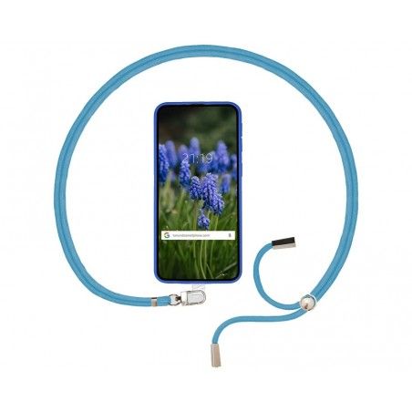 Adaptador Universal con Cordón para Funda de Móvil Colgante color Azul
