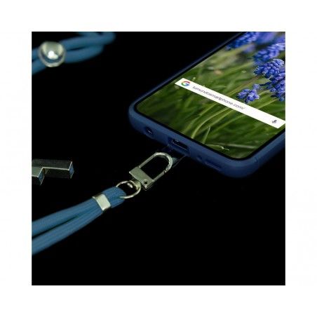 Adaptador Universal con Cordón para Funda de Móvil Colgante color Azul