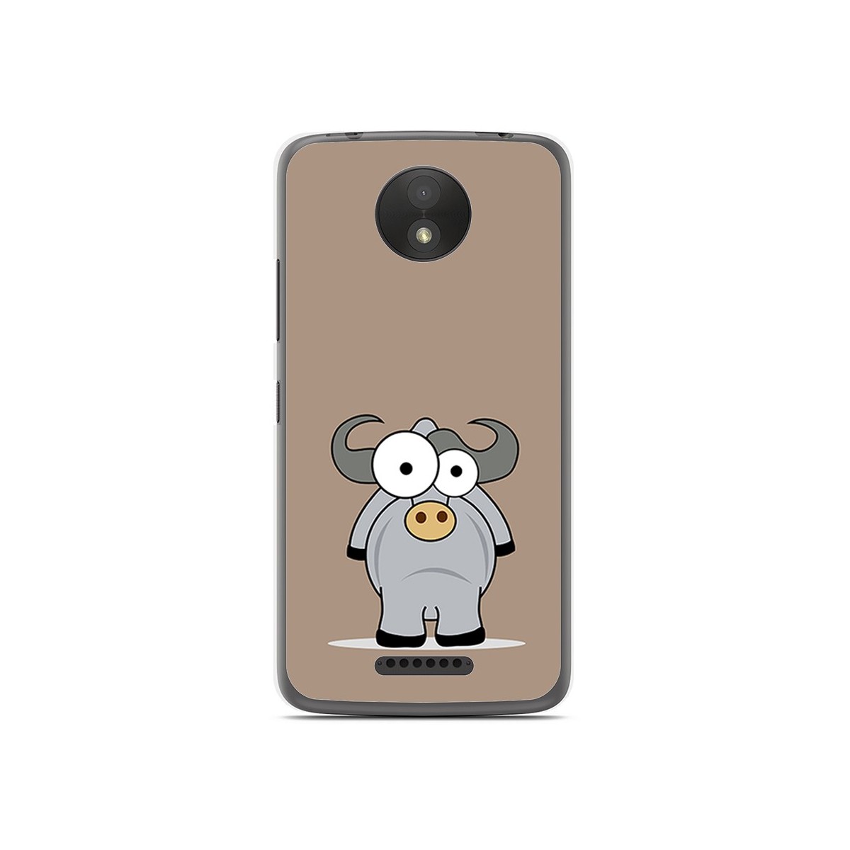 Funda Gel Tpu para Motorola Moto C Plus Diseño Toro Dibujos