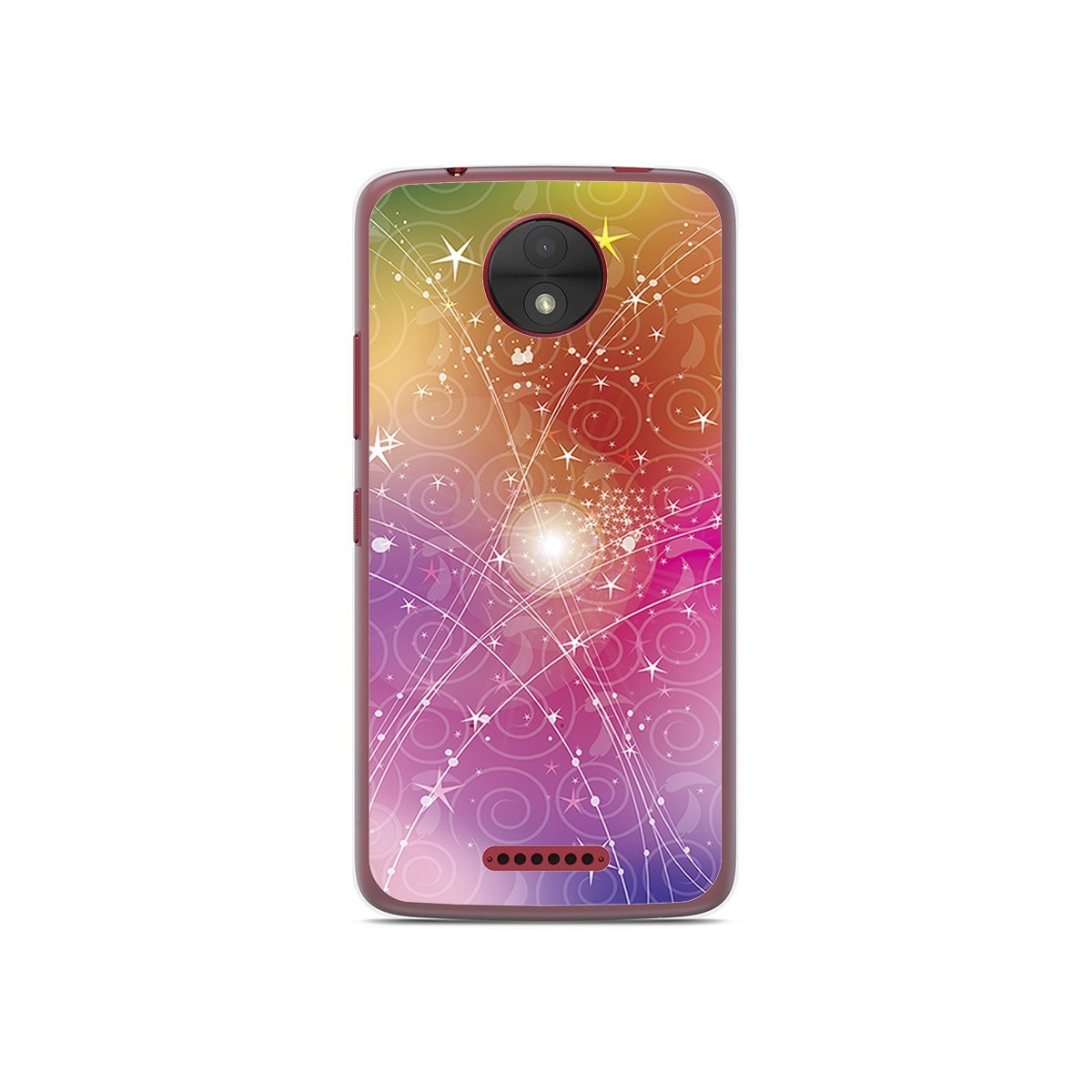 Funda Gel Tpu para Motorola Moto C Diseño Abstracto Dibujos