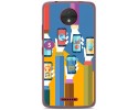 Funda Gel Tpu para Motorola Moto C Diseño Apps Dibujos