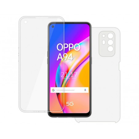 Funda Doble Transparente Pc + Tpu Full Body 360 para Oppo A94 5G