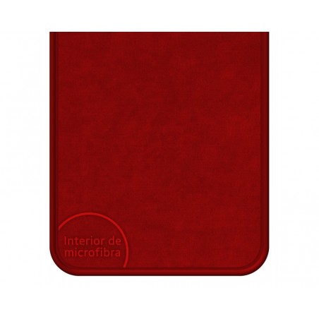 Funda Silicona Líquida Ultra Suave con Anillo para Samsung Galaxy A22 4G / M22 color Roja