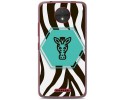 Funda Gel Tpu para Motorola Moto C Diseño Cebra Dibujos