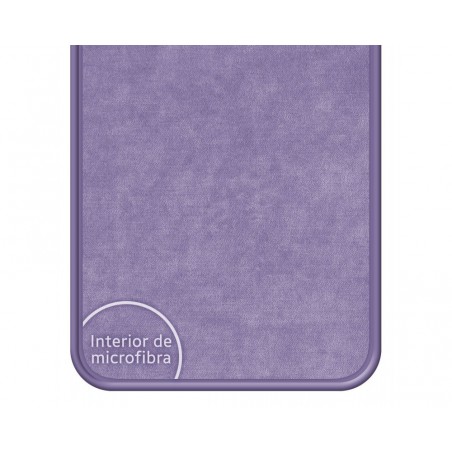 Funda Silicona Líquida Ultra Suave con Anillo para Xiaomi Mi 11 Lite 4G / 5G / 5G NE color Morada