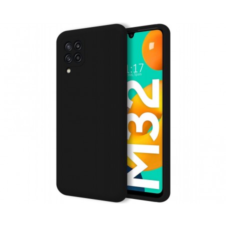 Funda Silicona Líquida Ultra Suave para Samsung Galaxy M32 color Negra