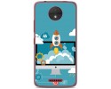 Funda Gel Tpu para Motorola Moto C Diseño Cohete Dibujos