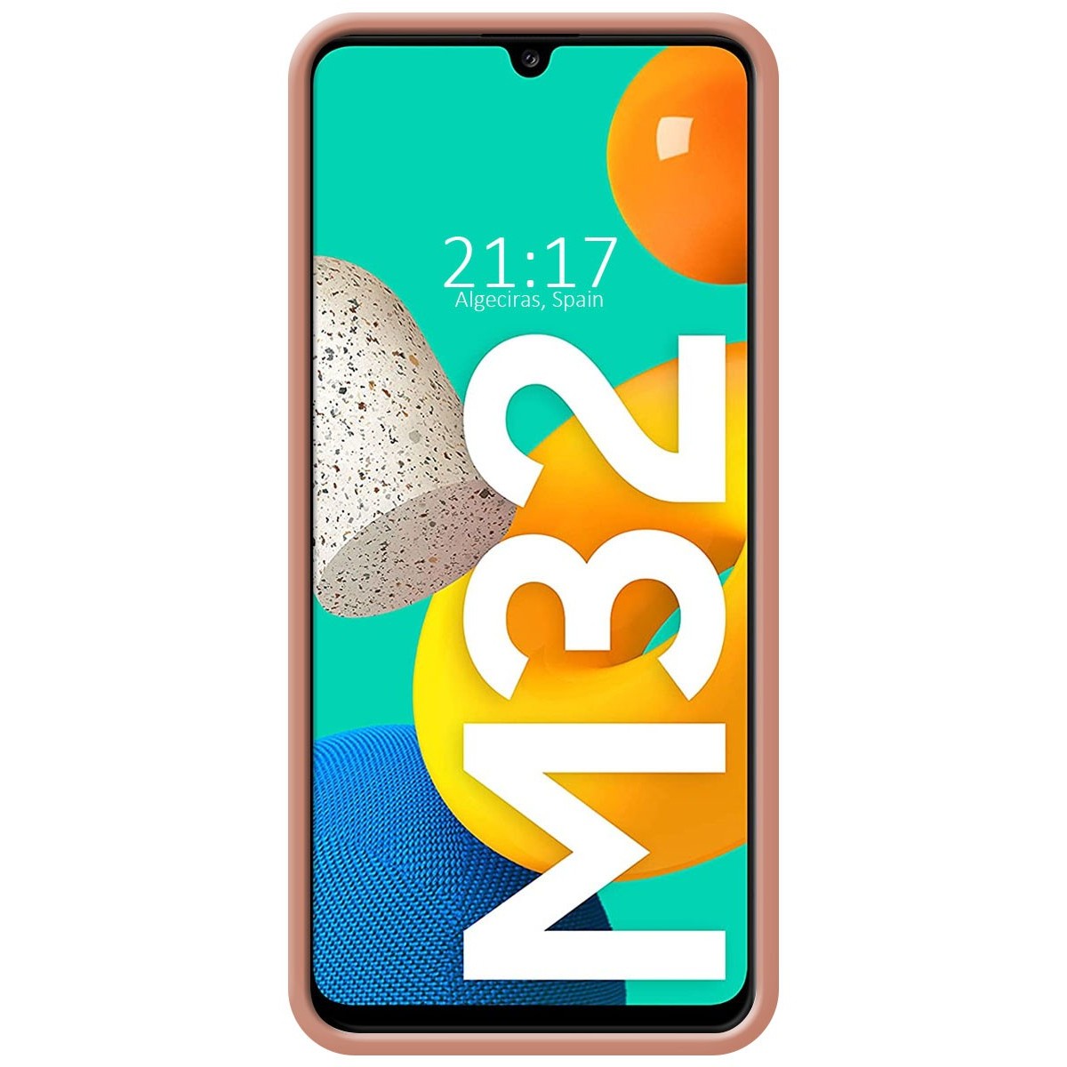 Funda Silicona Líquida Ultra Suave para Samsung Galaxy M32 color Rosa