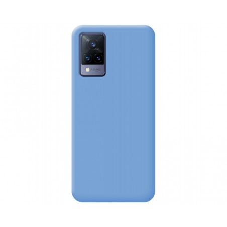 Funda Silicona Líquida Ultra Suave para Vivo V21 5G color Azul