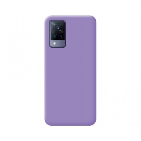 Funda Silicona Líquida Ultra Suave para Vivo V21 5G color Morada