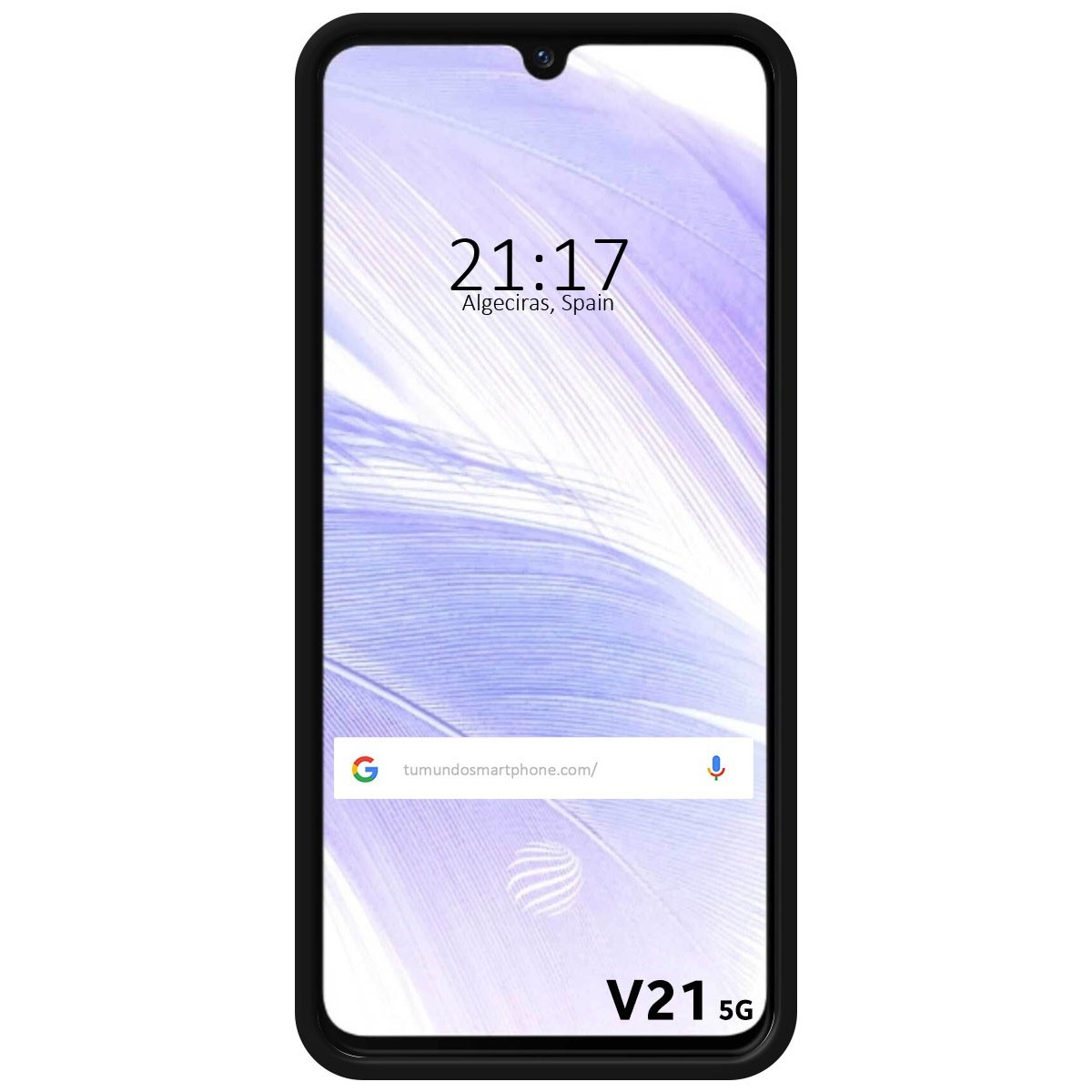 Funda Silicona Líquida Ultra Suave para Vivo V21 5G color Negra