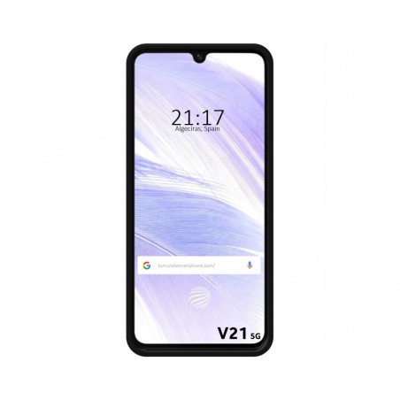 Funda Silicona Líquida Ultra Suave para Vivo V21 5G color Negra